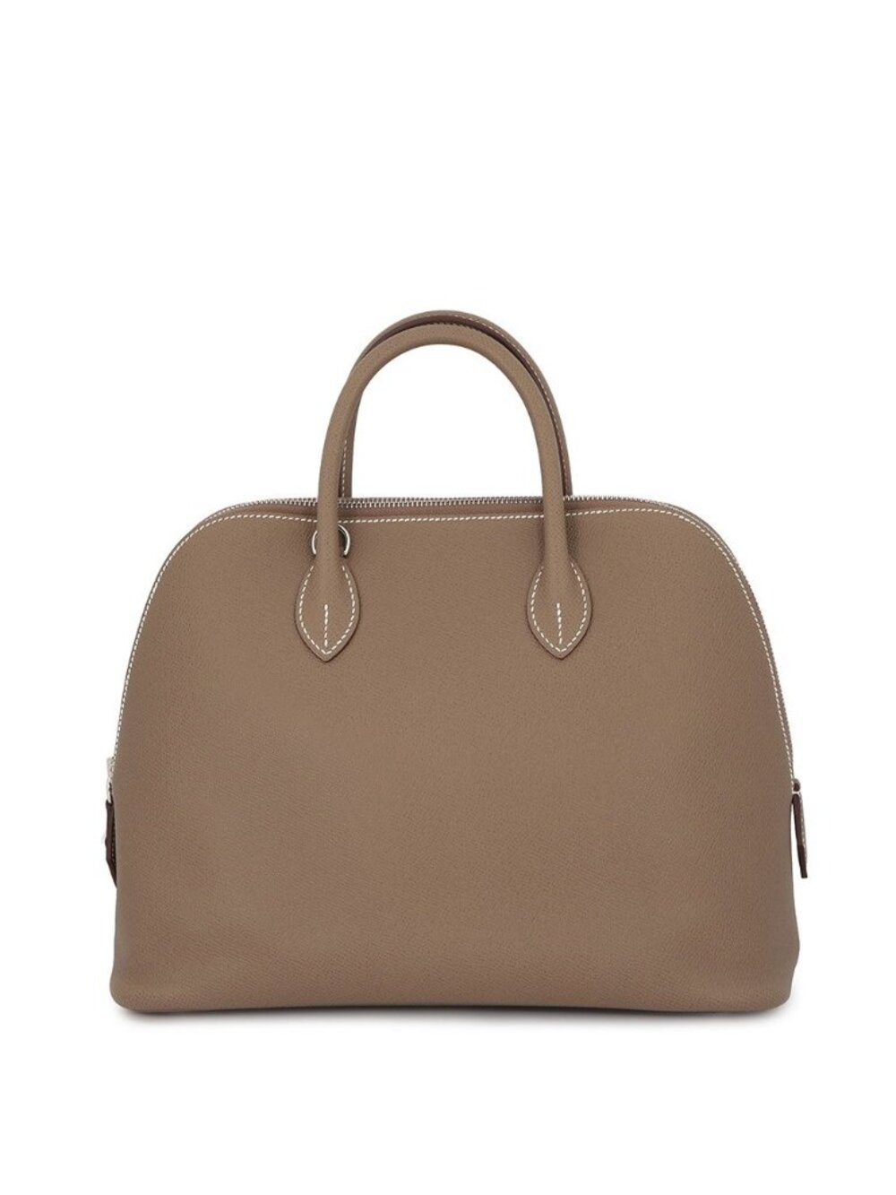 Hermes Handbag Bolide 1923 30 Etoupe Silver Epsom 2-Way